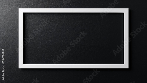 Rectangular white frame set...