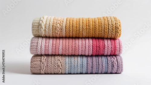 Three vibrant knitted sweat...