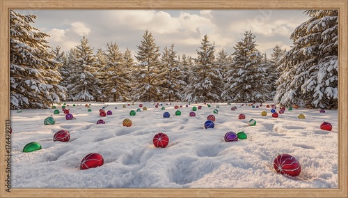 Holiday decorations scatter...