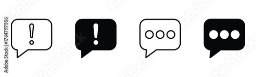 Chat Icon Vector design minimal Communication Symbol Design.