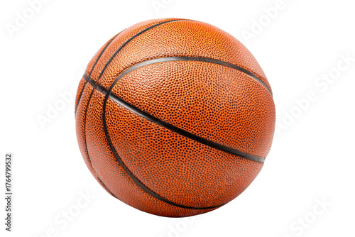 Wallpaper Mural Orange textured basketball with black lines on black background sport, Isolated On Transparent Background, Png Cut Out Torontodigital.ca