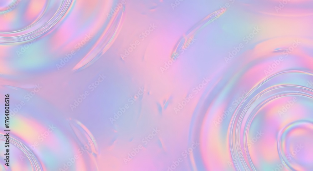 Fototapeta premium Iridescent neon background. Holographic Abstract soft pastel colors backdrop. Hologram Foil Aesthetic. Trendy vaporwave creative gradient.