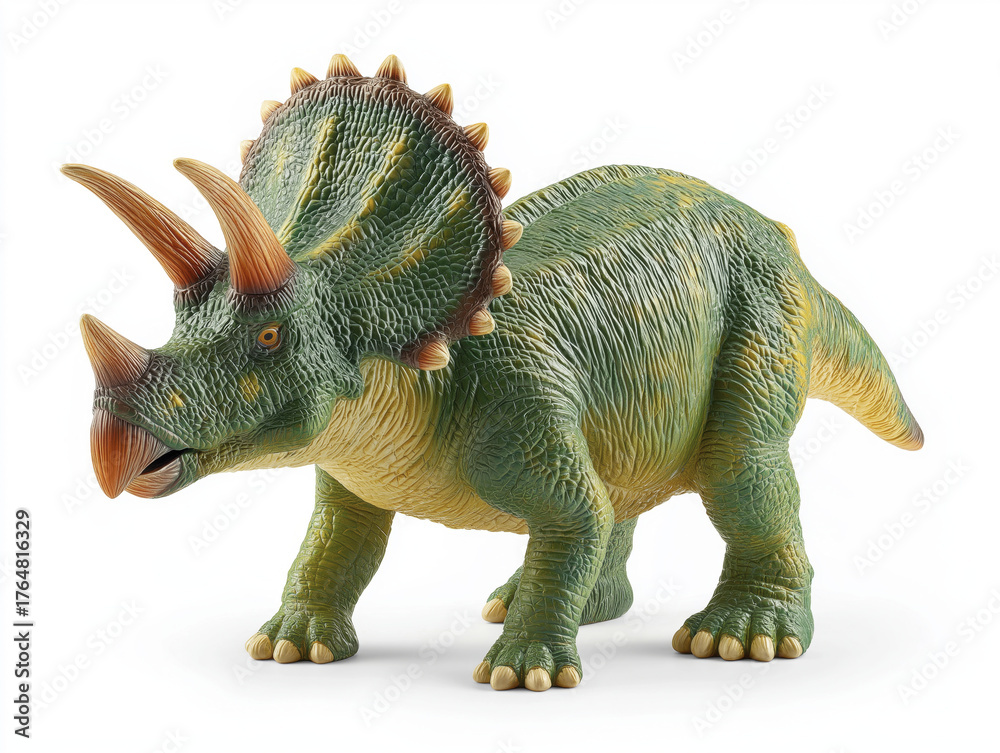 Fototapeta premium Triceratops dinosaur toy