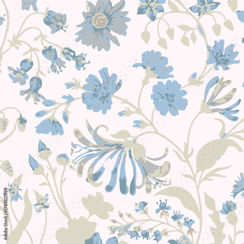 Small flowers, Daisy flowers, pattern on a yellow background with a wild flowers of different sizes artwork for tattoo, fabrics, souvenirs, packaging, greeting cards and scrapbooking