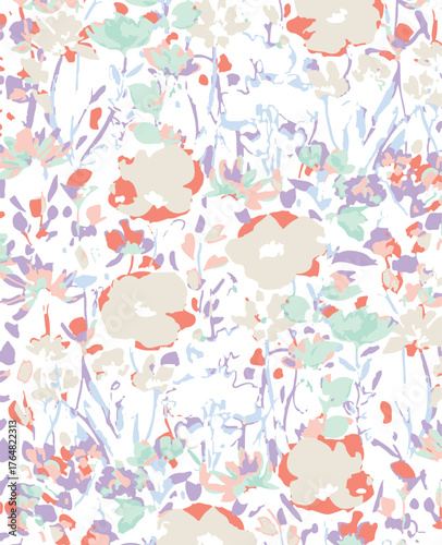 Small flowers, Daisy flowers, pattern on a yellow background with a wild flowers of different sizes artwork for tattoo, fabrics, souvenirs, packaging, greeting cards and scrapbooking