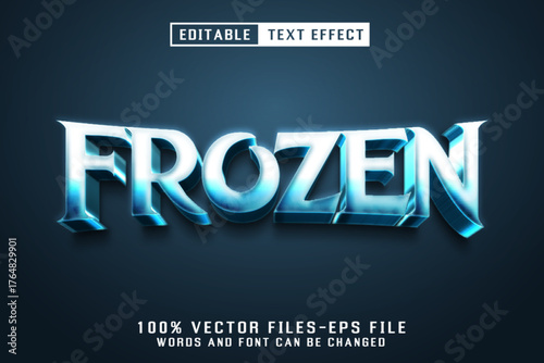 Frozen 3d Text - Editable Text Effect
