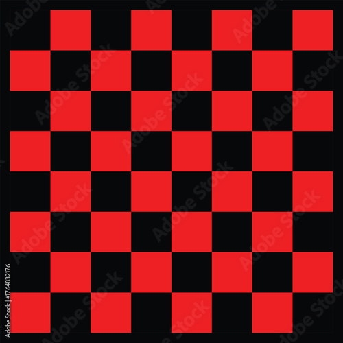 Chess Board black and Red vector.eps