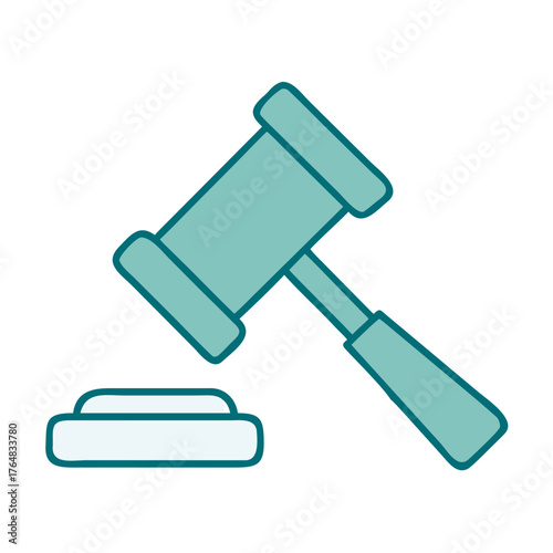 Gavel Auction Icon for Web and Graphic Design