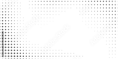 Dot black Background, Halftone Texture, Gradient Dots Pattern space simple. Modern pattern element style