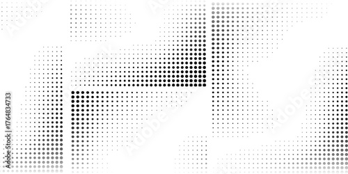 Dot black Background, Halftone Texture, Gradient Dots Pattern space simple. Modern pattern