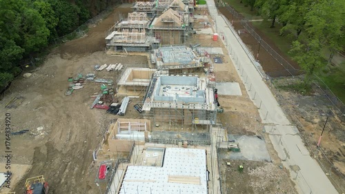 Construction Site: Scaffolding/House Building New Build