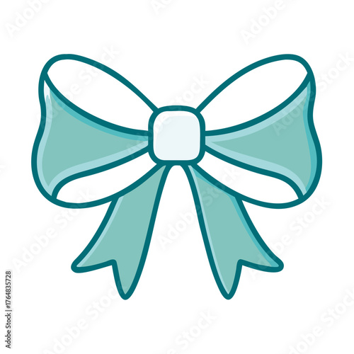 Large Outline Bow Icon for Web and Graphic Design