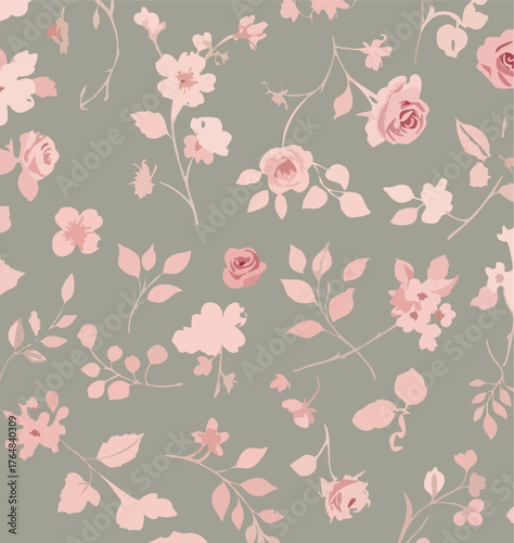 Small flowers, Daisy flowers, pattern on a yellow background with a wild flowers of different sizes artwork for tattoo, fabrics, souvenirs, packaging, greeting cards and scrapbooking