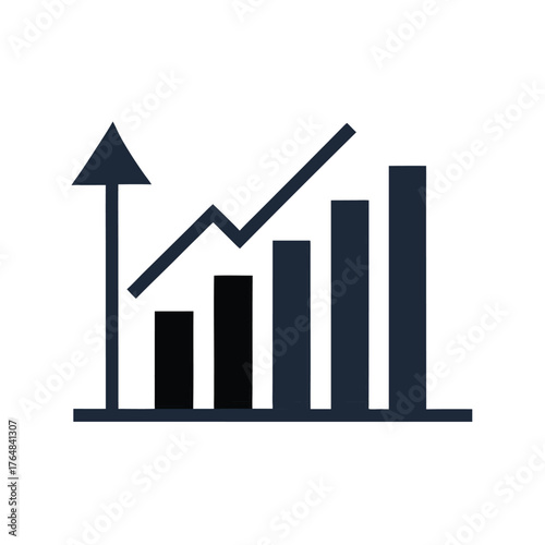 Simple business arrow graph silhouette growth and profit financial success vector illustration Free Download Simple business arrow graph silhouette growth and profit financial success vector illustration - GFXLoad
