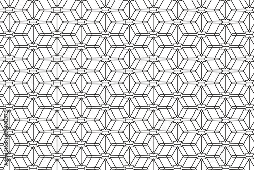 Pattern featuring diamond and hexagon shapes interconnected for a seamless abstract design wallpaper abstract surface geometry tile repetition textile