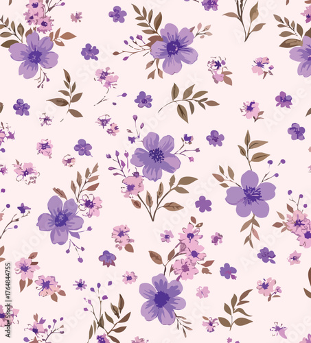 Small flowers, Daisy flowers, pattern on a yellow background with a wild flowers of different sizes artwork for tattoo, fabrics, souvenirs, packaging, greeting cards and scrapbooking