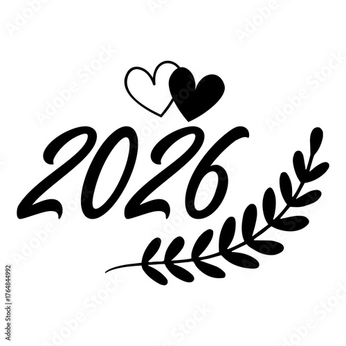 2026 vector design silhouette