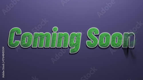 Coming Soon Text Animation