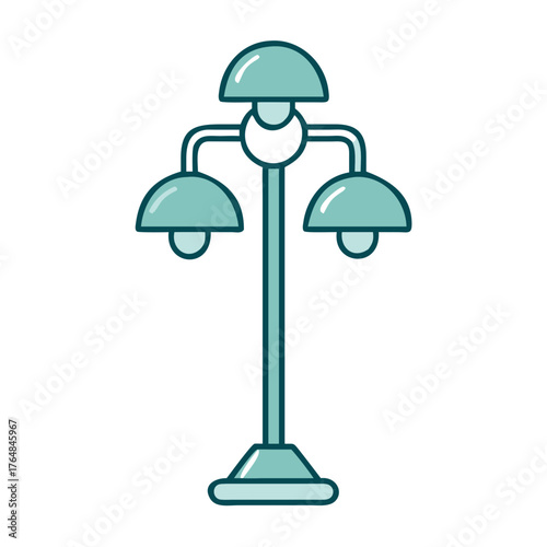 Standing Floor Lamp Icon for Web and Graphic Design