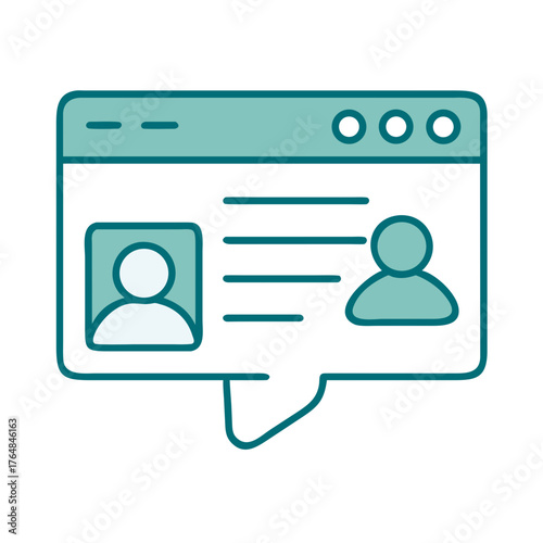 User Chat Icon for Web and Graphic Design