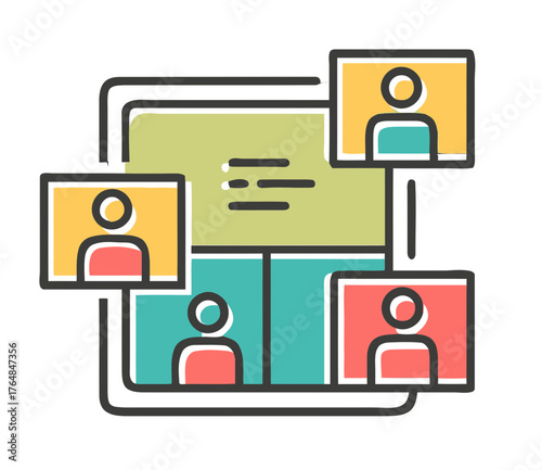 Online video conference featuring multiple participants