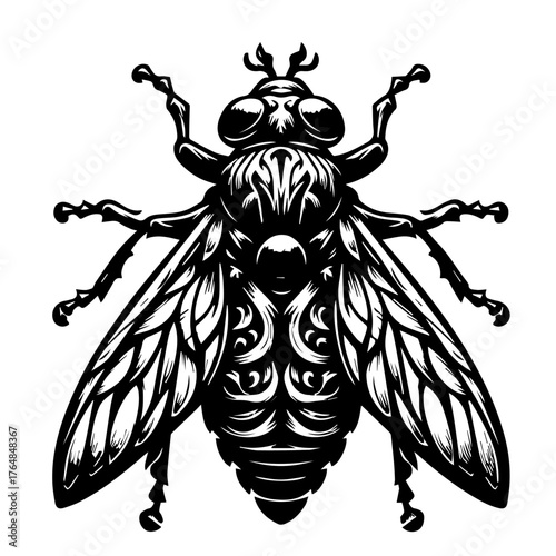 vector illustration of a bee