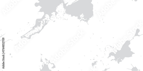 Abstract grunge background with detailed Europe map illustration and ink splash texture