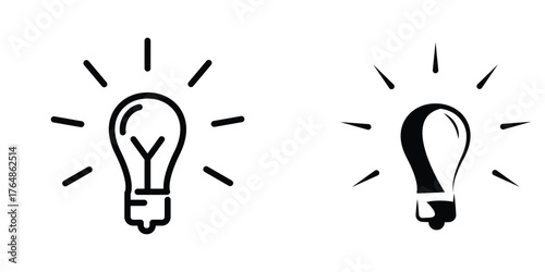 Bulb icon design template