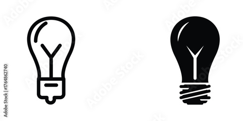 Bulb icon design template