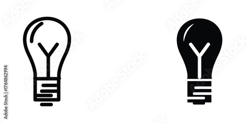 Bulb icon design template
