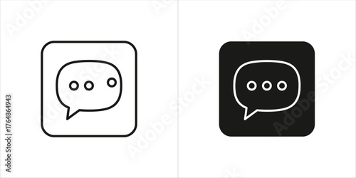 Illustration of a speech bubble for communication