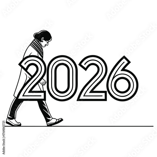 modern Journey to 2026 typography-logo