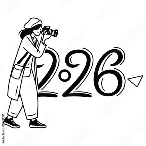 Modern Photography Number Logo 2026