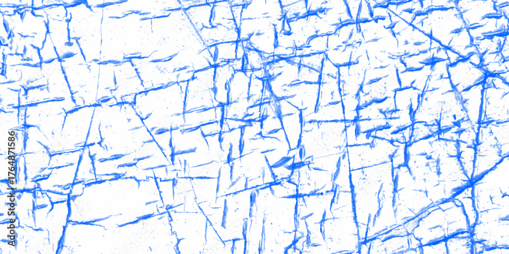 Obraz premium White Cracked Surface Texture. Grunge Abstract Background for Design and Restoration Project. white wall texture, a blue and white image of a cracked wall, cracked green paint on a white background,