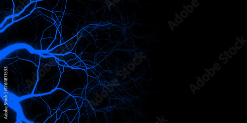  Abstract texture background in natural patterned. Intense electric bolts crackle across a stark. Glowing wavy lines template Color lightning concept in the dark energy magic abstract background.