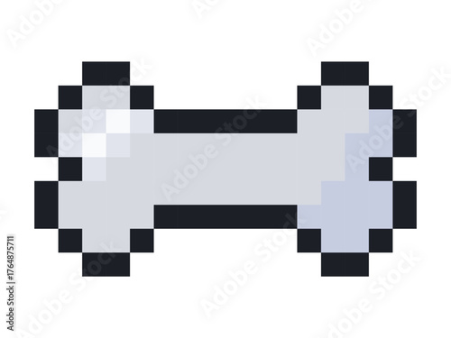 Pixel Art Dog Bone Icon