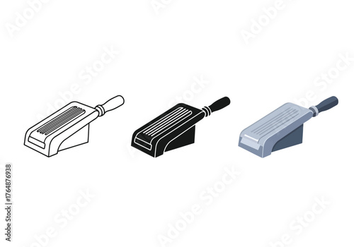 Mandolin Slicer Vector Illustration in Black and White for Culinary and Kitchen Design