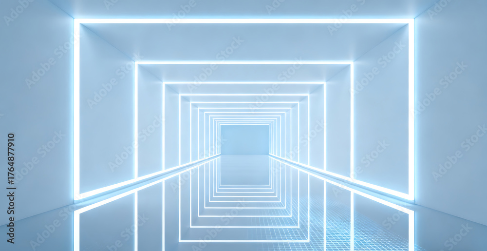 Fototapeta premium Minimalist style business abstract corridor space background