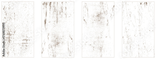 Collection of 4 grunge dust wall texture.