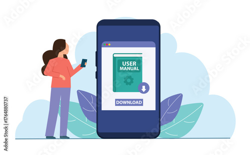 User Manual download vector concept
