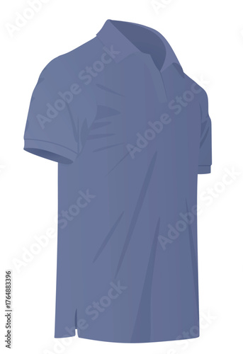 Blue t shirt. vector illustration	