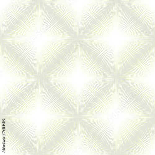 Seamless pattern with bright beams star shape motif. Stylish abstract geometric lines texture for web, business and fabric design