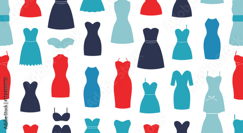 Colorful Dresses Pattern: A Stylish and Fashionable Design.