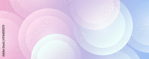 Pink and purple gradations banner background colorful abstract memphis.circle shape