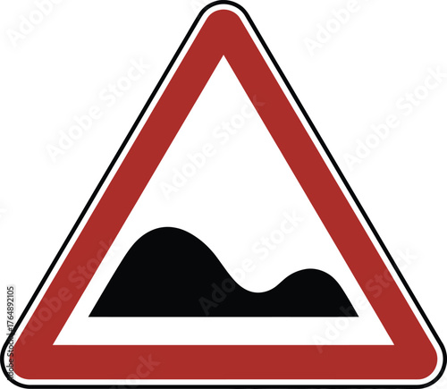 Road Sign Warning for Uneven Road Surface