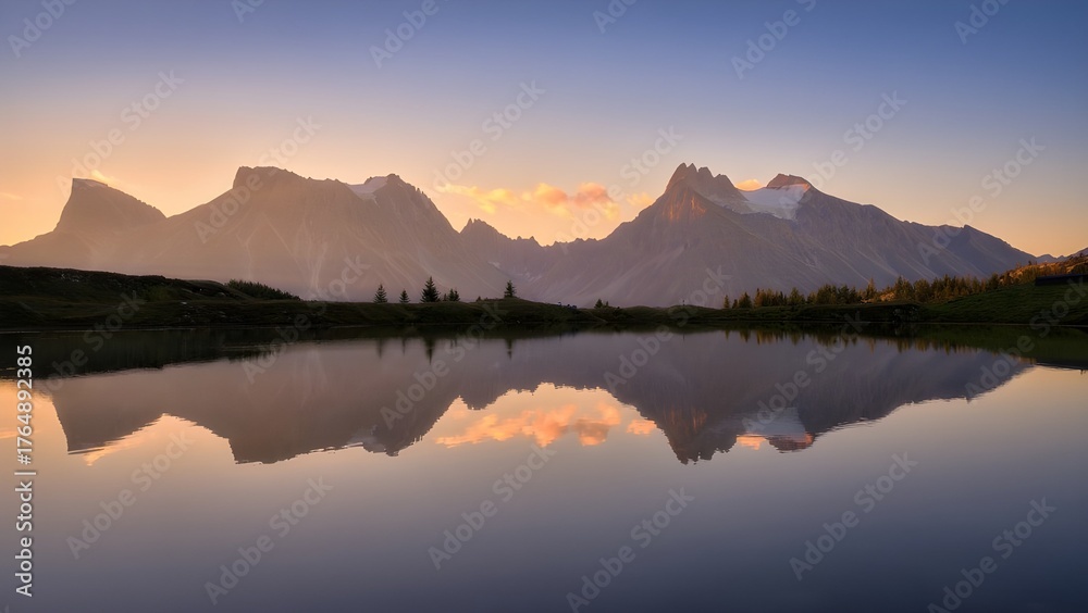 Obraz premium sunrise over the mountains