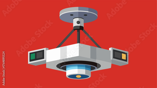 A ceilingmounted camera for live streaming or recording lectures.