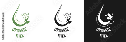 Infographics illustrate how organic milk production supports environmental conservation. The visuals promote fresh, tasty, and eco-friendly practices linked to sustainable farming.