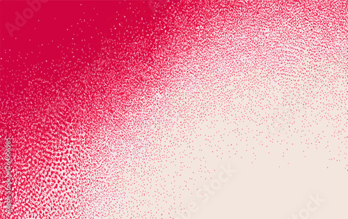 추상적인 붉은색과 흰색 그라데이션 배경에 물결치는 듯한 질감의 패턴이 부드럽게 퍼져나가는 모습