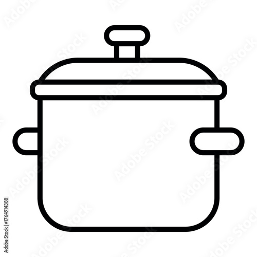 Pressure Cooker Vector Icon – Cooking Equipment Symbol